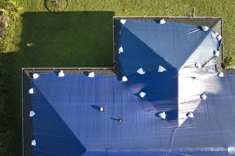 Storm Damage Roof Tarping