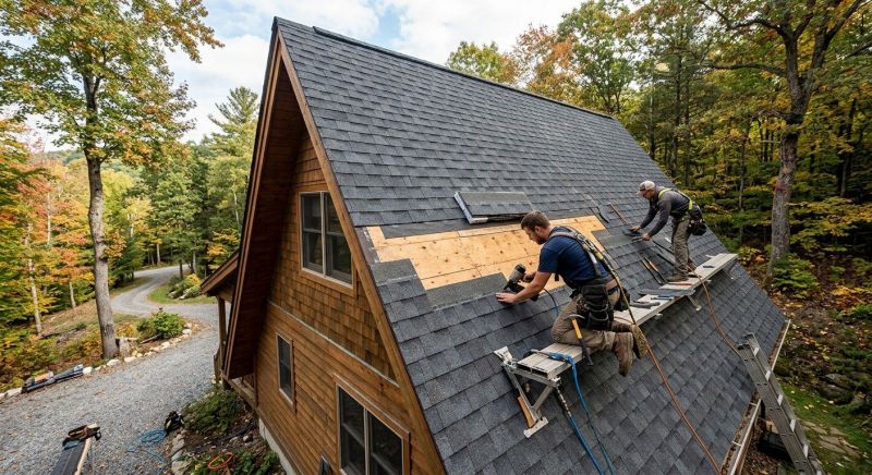 A Frame Roof Repair in Middlesex County, NJ