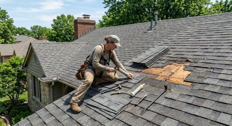 A Frame Roof Repair in Middlesex County, NJ