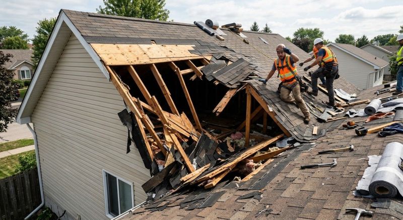 A Frame Roof Repair in Middlesex County, NJ