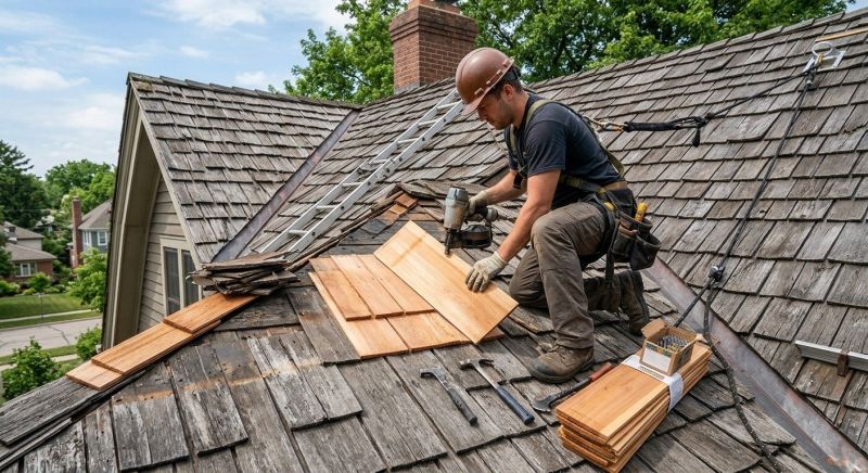 Cedar Shake Roof Repair in Edison, NJ