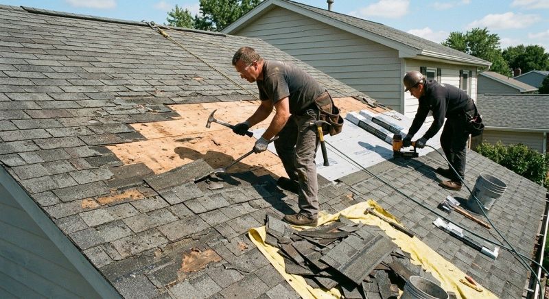 Damaged Roof Repair in Lincroft, NJ