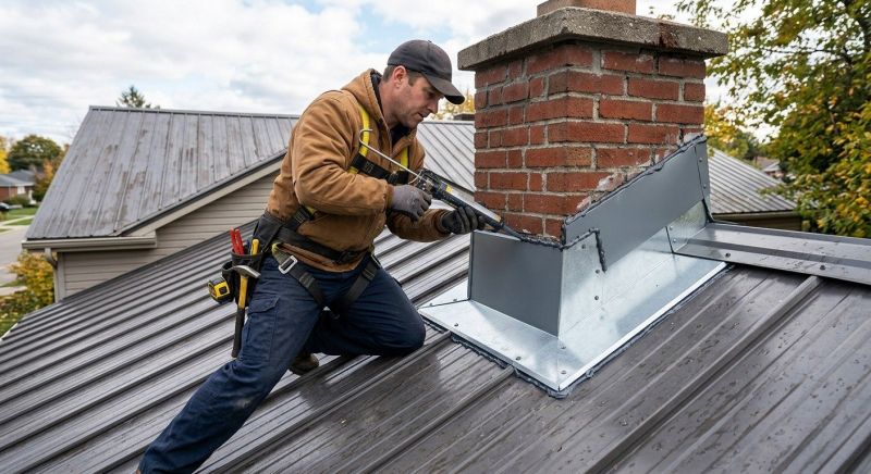 Metal Roof Flashing Repair in Middlesex County, NJ