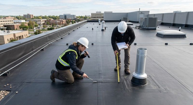 Rubber Roof Inspection in Middlesex County, NJ