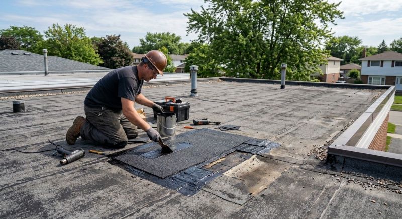 Rubber Roof Repair in Flanders, NJ