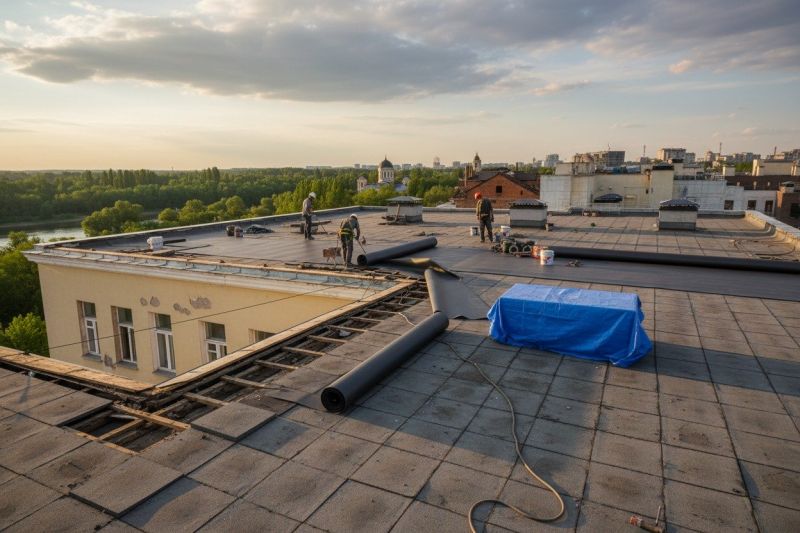 Single Ply Roof Replacement in Gillette, NJ