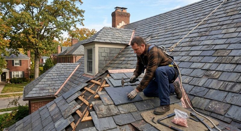 Slate Roof Repair in Freehold, NJ