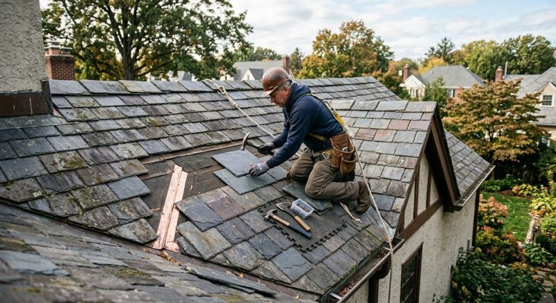 Slate Roof Repair in Hillside, NJ