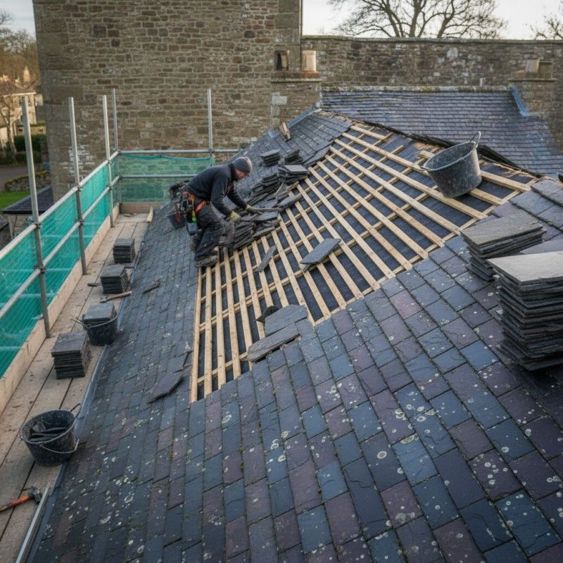 Slate Roof Replacement in Annandale, NJ