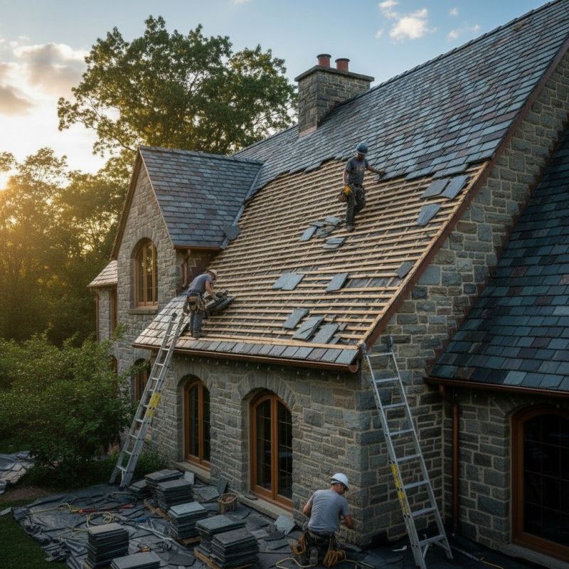 Slate Roof Replacement in Iselin, NJ
