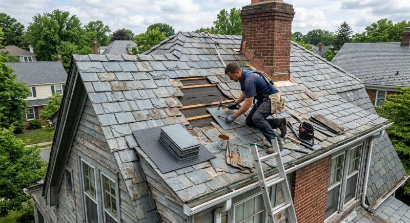 Slate Shingles Repair in Carteret, NJ