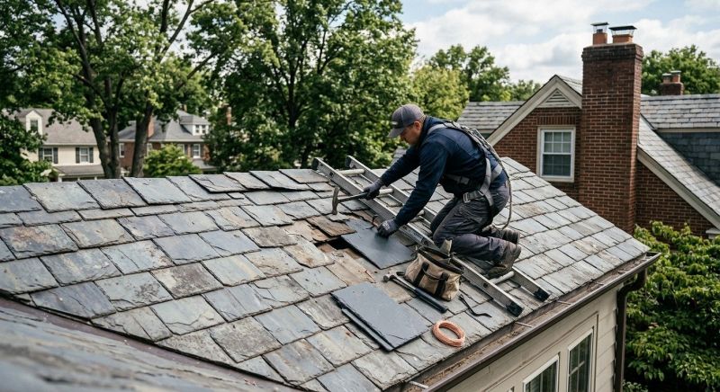 Slate Shingles Repair in Hillside, NJ