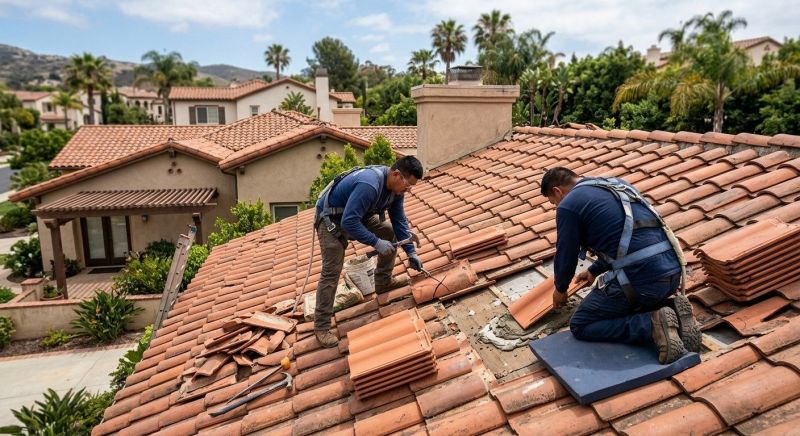Spanish Tile Roof Repair in Middlesex County, NJ