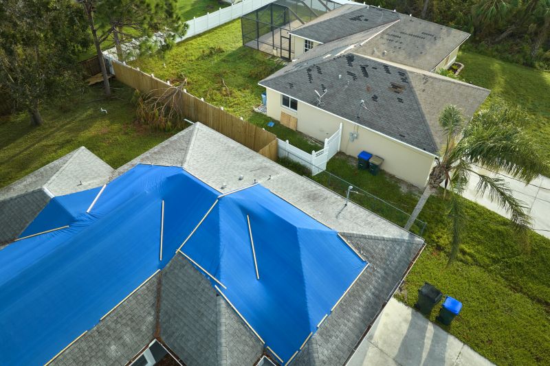 Storm Damage Roof Tarping in Middlesex County, NJ