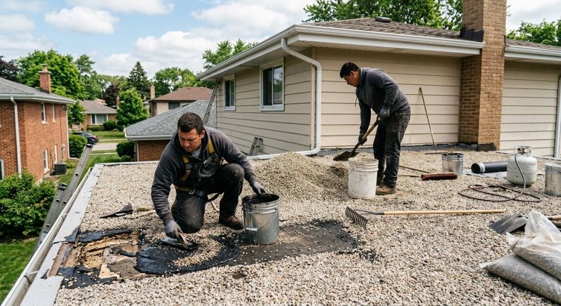 Tar And Gravel Roof Repair in Holmdel, NJ