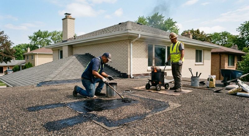 Tar And Gravel Roof Repair in Holmdel, NJ