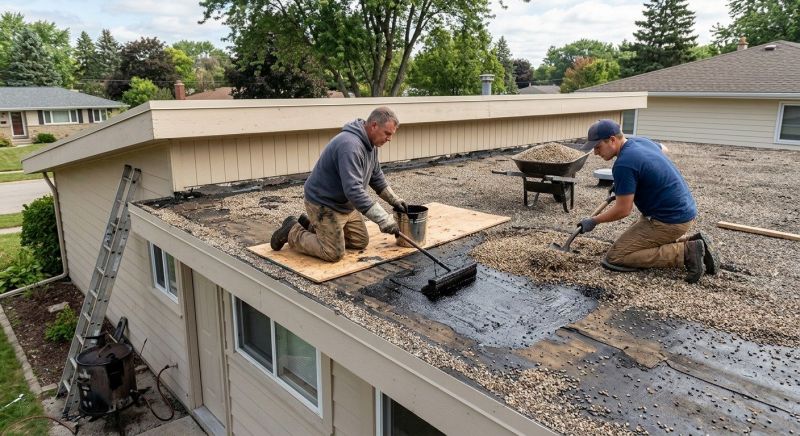 Tar And Gravel Roof Repair in Lawrence Township, NJ
