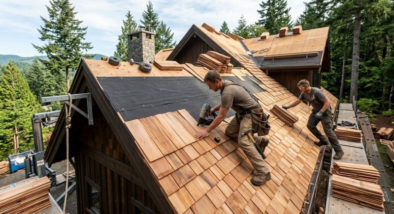Wood Roofing Installation in Livingston, NJ