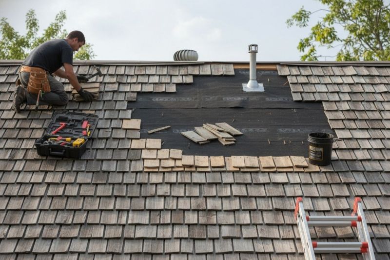 Wood Shake Roof Repair in Califon, NJ