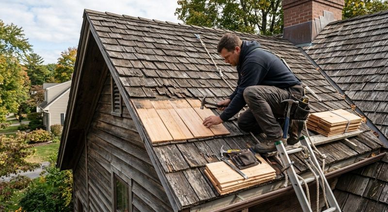 Wood Shingles Repair in Bedminster, NJ